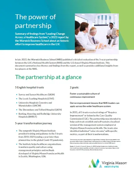 The Power of Partnership – Takeaways from the WBS ...